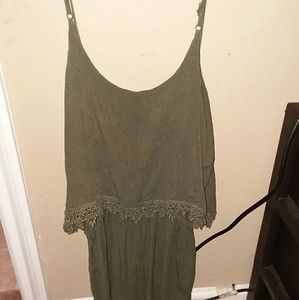 Dark green romper
